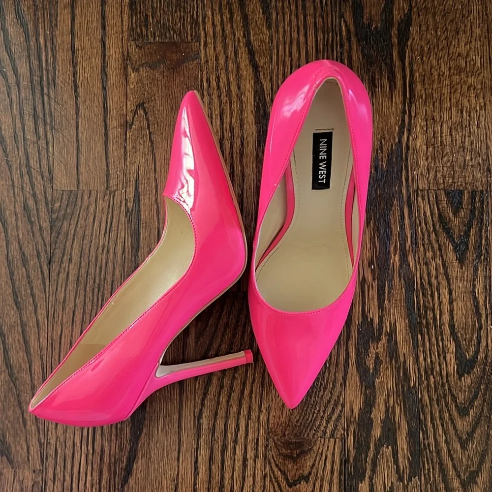 Nine West Hot Pink Pumps - Picture 2 of 3